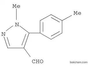 Molecular Structure of 689250-61-1 (1-Methyl-5-p-tolyl-1H-pyrazole-4-carbaldehyde)